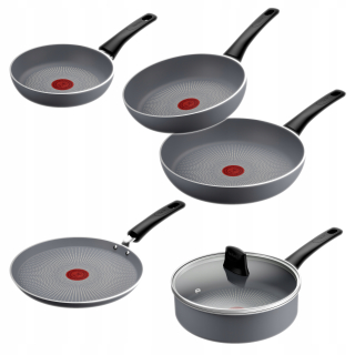 TEFAL Halo Sada Panvíc s Rôznymi Veľkosťami pre Ekologicky Uvedomelých Kuchárov